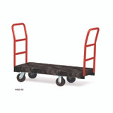 RUBBERMAID COMMERCIAL PROD. 4436-10 BLA Heavy-Duty Platform Truck Cart, 1,200 lb Capacity, 24 x 48 Platform, Black