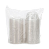 DART CTR32BD Tamper-Resistant, Tamper-Evident Bowls with Dome Lid, 32 oz, 7" Diameter x 3.4" h, Clear, Plastic, 150/Carton