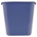 RUBBERMAID COMMERCIAL PROD. 295673BE Deskside Recycling Container, Medium, 28.13 qt, Plastic, Blue