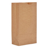GEN General GX10-500 Grocery Paper Bags, 57 lb Capacity, #10, 6.31" x 4.19" x 13.38", Kraft, 500 Bags