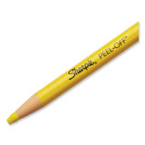 SANFORD Sharpie® 2083 Peel-Off China Markers, Yellow, Dozen