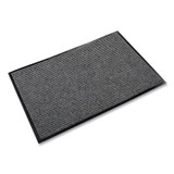 CROWN MATS & MATTING NR0035GY Needle-Rib Wiper/Scraper Mat, Rectangular, Gray Ribbed Surface, 36" x 60"