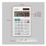 SHARP TONER EL377WB EL-377WB Large Pocket Calculator, 10-Digit LCD