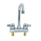 BK RESOURCES BKD3G WorkForce Standard Duty Faucet. 7.88" Height/3.5" Reach, Chrome-Plated Brass