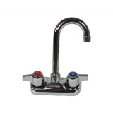 BK RESOURCES BKFW3GM WorkForce Standard Duty Faucet, 7.88" Height/3" Reach, Chrome-Plated Brass