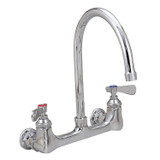 BK RESOURCES BKFW3GM WorkForce Standard Duty Faucet, 7.88" Height/3" Reach, Chrome-Plated Brass