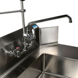 BK RESOURCES VSMPRAF12M WorkForce Prerinse Add-A-Faucet, 4.62" Height/12" Reach, Chrome