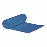 HERITAGE Z6043HXR01 High-Density Waste Can Liners, 23 gal, 14 mic, 30" x 43", Blue, 25 Bags/Roll, 10 Rolls/Carton