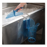CFS BRANDS San Jamar® SI5000 Saf-T-Scoop and Guardian System for Ice Machines, 6 oz to 10 oz Ice Scoop, Transparent Blue