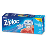 SC JOHNSON Ziploc® 316486 Slider Freezer Bags, 32 oz, 5.88" x 1.88" x 7.88", Clear, 34/Box
