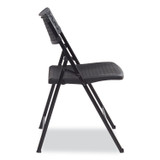 NATIONAL PUBLIC SEATING NPS® 1410 AirFlex Series Premium Poly Folding Chair, Supports Up to 1,000 lb, 17.25" Seat Height, Black, 4/Carton