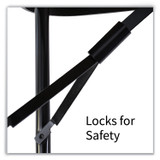 CORRELL, INC. RA3072284P Adjustable Folding Tables, Rectangular, 72" x 30" x 22" to 32", Yellow Top, Black Legs, 4/Pallet