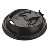DART OPT316B Optima Reclosable Lids for Hot Paper Cups, Fits 10 oz to 24 oz Hot Cups, Plastic, Black, 1,000/Carton