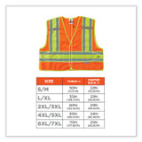 TENACIOUS HOLDINGS, INC. ergodyne® 23385 GloWear 8245PSV Class 2 Public Safety Vest, Polyester, Large/X-Large, Orange