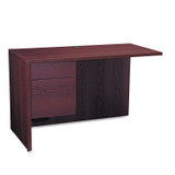 HON COMPANY 10516LNN 10500 Series L Workstation Return, 3/4 Height Left Ped, 48w x 24d x 29.5h, Mahogany