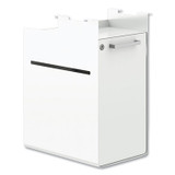 HON COMPANY HAUFHR15PJWL Fuse Undermount Storage Pedestal, 1 Shelf/1 Cubby, Left/Right Orientation, White, 10 x 14.37 x 20