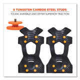 TENACIOUS HOLDINGS, INC. ergodyne® 16734 Trex 6300TC One-Piece Slip-on Tungsten Carbide Ice Cleats, Large, Black, Pair
