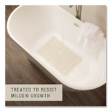 RUBBERMAID COMMERCIAL PROD. 1982726 Safti-Grip Bath Mats, White Textured Surface, Suction-Cup Backing, 16" x 28"