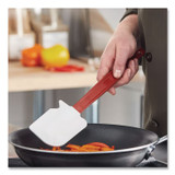 RUBBERMAID COMMERCIAL PROD. 1962 RED High-Heat Cook's Scraper, Plastic, 9.5", Red/White