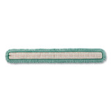 RUBBERMAID COMMERCIAL PROD. HYGEN™ Q460 GRE HYGEN Dust Mop Heads With Fringe, Green, 60", Microfiber, Cut-End