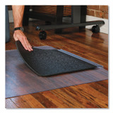 E.S. ROBBINS ES 184612 Sit or Stand Mat for Carpet or Hard Floors, 36 x 53 with Lip, Clear/Black