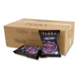 HAIN CELESTIAL GROUP INC. TERRA® 20902474 Real Vegetable Chips Blue, Blues Sea Salt, 1 oz Bag, 24 Bags/Box