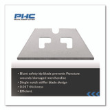 PACIFIC HANDY CUTTER, INC. PHC SP017 Blunt Tip Utility Knife Safety Blades, 0.75" x 2.25", 5/Pack, 20 Packs/Box