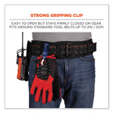 TENACIOUS HOLDINGS, INC. ergodyne® 19142 Squids 3405MD Metal Detectable Belt Clip Glove Clip Holder, 1 x 1 x 6, Acetal Copolymer, Deep Blue