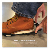 TENACIOUS HOLDINGS, INC. ergodyne® 16782 Trex 6304 One-Piece Step-In Full Coverage Ice Cleats, Small, Black, Pair