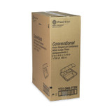 PACTIV EVERGREEN CORPORATION YTD19903ECON Vented Foam Hinged Lid Container, Dual Tab Lock Economy, 3 Compartments, 9.1 x 9 x 3.3, White, 150/Carton