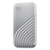 WESTERN DIGITAL TECH. WD AGF0010BSL MY PASSPORT External Solid State Drive, 1 TB, USB 3.2, Silver