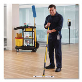 RUBBERMAID COMMERCIAL PROD. HYGEN™ 2134282 Disposable Microfiber Pad, 4.75 x 19, White/Blue Stripe, 50/Pack, 3 Packs/Carton