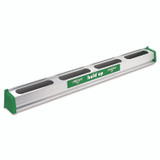 UNGER HU900 Hold Up Aluminum Tool Rack, 36w x 3.5d x 3.5h, Aluminum/Green