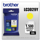 BROTHER INTL. CORP. LC3029Y LC3029Y INKvestment Super High-Yield Ink, 1,500 Page-Yield, Yellow