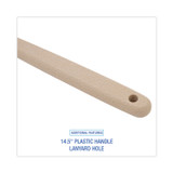 BOARDWALK 4320 Utility Brush, Cream Polypropylene Bristles, 5.5" Brush, 14.5" Tan Plastic Handle