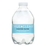 TRUE CLEAR 8OZ24PLT182 Purified Bottled Water, 8 oz Bottle, 24 Bottles/Carton, 182 Cartons/Pallet