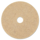 BOARDWALK 4017 NHE Natural Hog Hair Burnishing Floor Pads, 17" Diameter, Tan, 5/Carton