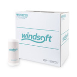 WINDSOFT 1220CT Kitchen Roll Towels, 2-Ply, 11 x 8.8, White, 100/Roll, 30 Rolls/Carton