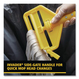 RUBBERMAID COMMERCIAL PROD. H145 Invader Fiberglass Side-Gate Wet-Mop Handle, 54", Gray/Yellow