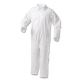 SMITH AND WESSON KleenGuard™ 38920 A35 Liquid and Particle Protection Coveralls, Zipper Front, 2X-Large, White, 25/Carton