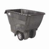 RUBBERMAID COMMERCIAL PROD. 1013 BLA 0.75 cu yd Structural Foam Tilt Truck, Standard Duty, 1,000 lb Capacity, Black