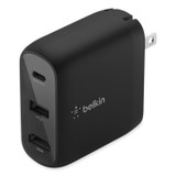 BELKIN COMPONENTS AVC010TTBK Connect 46.5W Multi-Port Power Hub for USB-C Laptop or Nintendo Switch, 3 Ports, Black