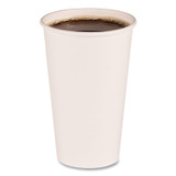 BOARDWALK WHT16HCUP Paper Hot Cups, 16 oz, White, 50/Sleeve, 20 Sleeves/Carton