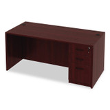 ALERA VA21-6630MY Alera Valencia Series Straight Front Desk Shell, 65" x 29.5" x 29.63", Mahogany