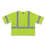 TENACIOUS HOLDINGS, INC. ergodyne® 22213 GloWear 8356FRHL Class 3 FR Hook and Loop Safety Vest with Sleeves, Modacrylic, Small/Medium, Lime