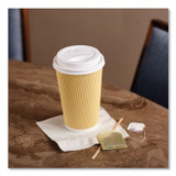KARAT BY LOLLICUP CKDL516WPP Hot Cup Lids, Sipper Lid, Fits 10 oz to 24 oz Hot Cups, Plastic, White, 1,000/Carton
