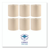 BOARDWALK 32GREENPLT Boardwalk Green Xtra Roll Towels, 1-Ply, 8" x 800 ft, Natural, 6 Rolls/Carton, 55 Cartons/Pallet