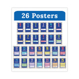 CARSON-DELLOSA EDUCATION 106060 Mini Posters, Numbers, 26 Mini Posters