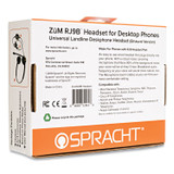 SPRACHT ZUMRJ9B ZuM ZuMRJ9B Binaural Over The Head Headset, Black
