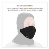 TENACIOUS HOLDINGS, INC. ergodyne® 16870 N-Ferno 6870 2-Layer Thermal Mouthpiece, Fleece/Cotton, Black, One Size Fits Most